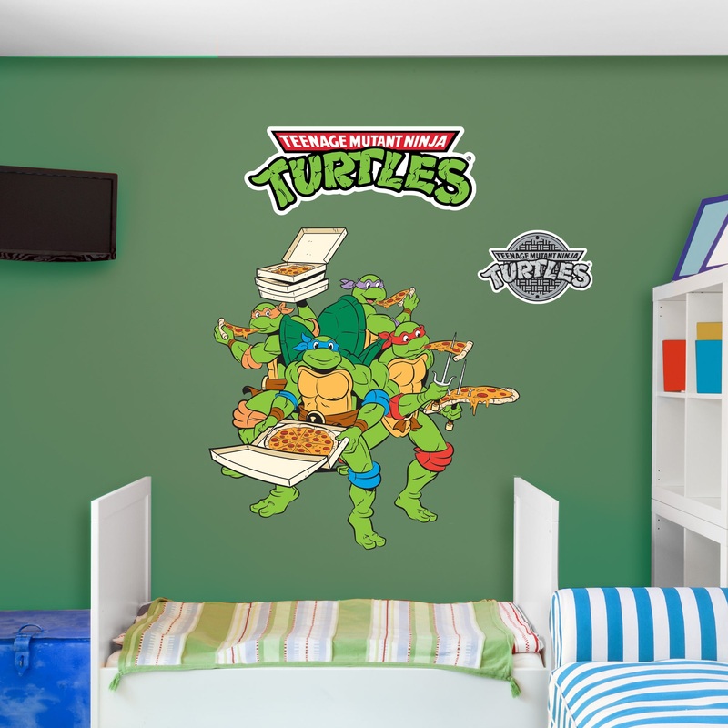 Teenage Mutant Ninja Turtles – RealBig Pizza Party Collection – Official Nickelodeon – Reusable Vinyl Wall Decals