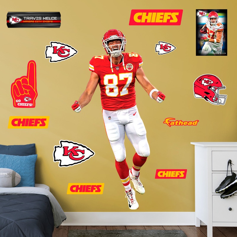 Travis Kelce Celebration – RealBig Collection – Official NFL – Kansas City Chiefs – Reusable Vinyl Wall Decals