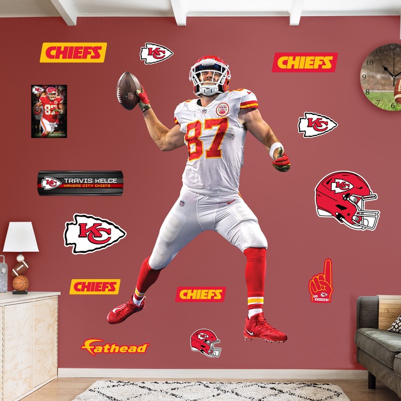 Travis Kelce Spike – RealBig Collection – Official NFL – Kansas City Chiefs – Reusable Vinyl Wall Decals