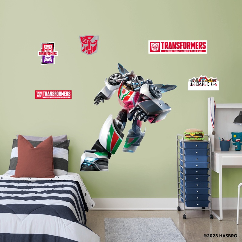 Wheeljack – Transformers – RealBig Collection – Official Hasbro – Reusable Vinyl Wall Decals