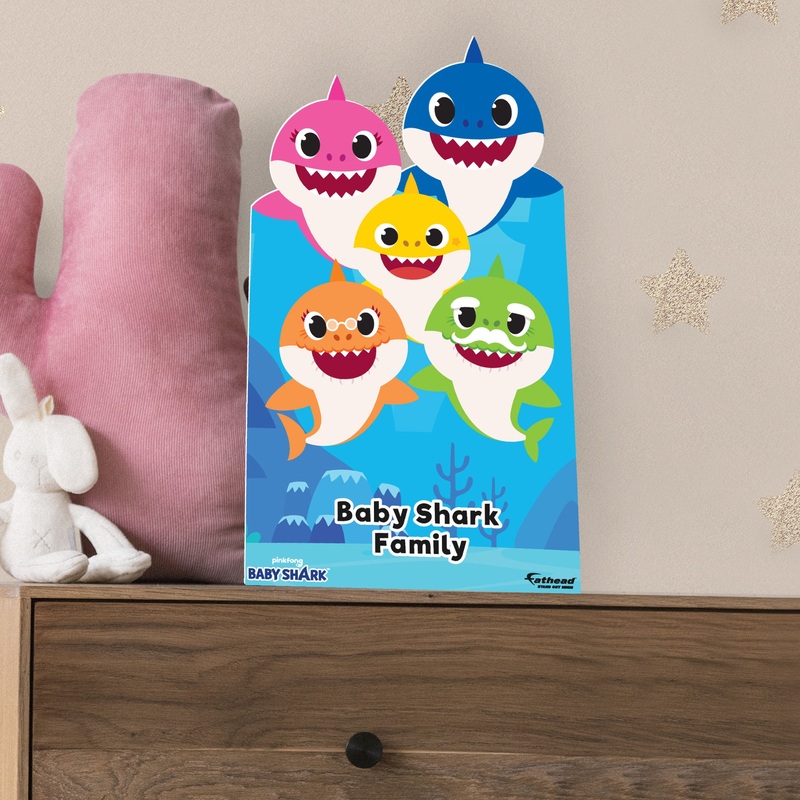 Baby Shark Family – Nickelodeon – Mini Stand Out – Official Nickelodeon – Cardstock Cutout