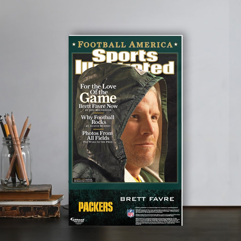 Brett Favre – December 2006 Commemorative Sports Illustrated Cover – Mini Stand Out – Official NFL – Green Bay Packers – Cardstock Cutout