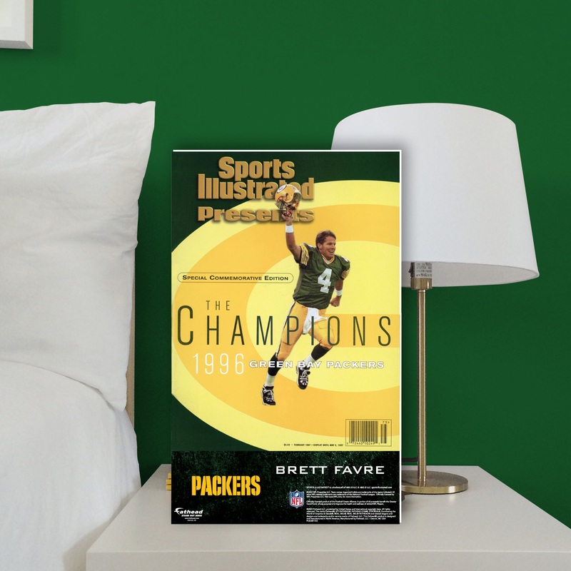 Brett Favre – February 1997 Super Bowl XXXI Commemorative Sports Illustrated Cover – Mini Stand Out – Official NFL – Green Bay Packers – Cardstock Cutout