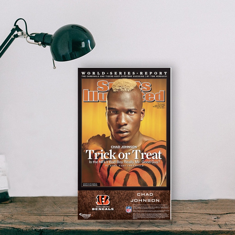 Chad Johnson – October 2005 Sports Illustrated Cover – Mini Stand Out – Official NFL – Cincinnati Bengals – Cardstock Cutout
