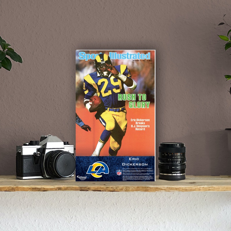 Eric Dickerson – December 1984 Sports Illustrated Cover – Mini Stand Out – Official NFL – Los Angeles Rams – Cardstock Cutout