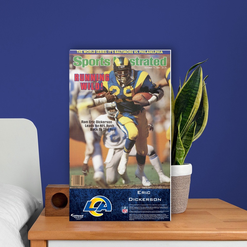 Eric Dickerson – October 1983 Sports Illustrated Cover – Mini Stand Out – Official NFL – Los Angeles Rams – Cardstock Cutout