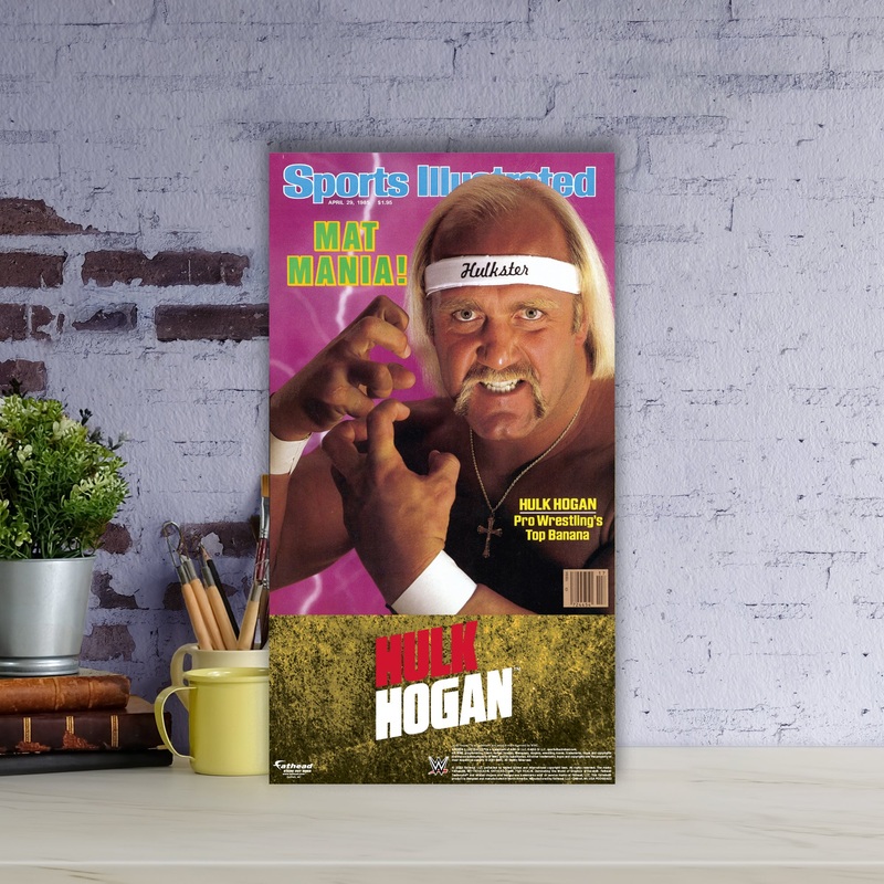 Hulk Hogan April 1985 Sports Illustrated Cover – WWE – Mini Stand Out – Official WWE – Cardstock Cutout