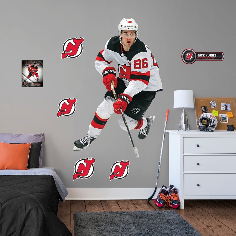 Jack Hughes – RealBig Collection – Official NHL – New Jersey Devils – Reusable Vinyl Wall Decals #2