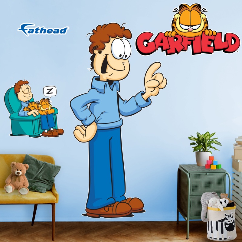 Jon – Garfield – RealBig Collection – Official Nickelodeon – Reusable Vinyl Wall Decals #1