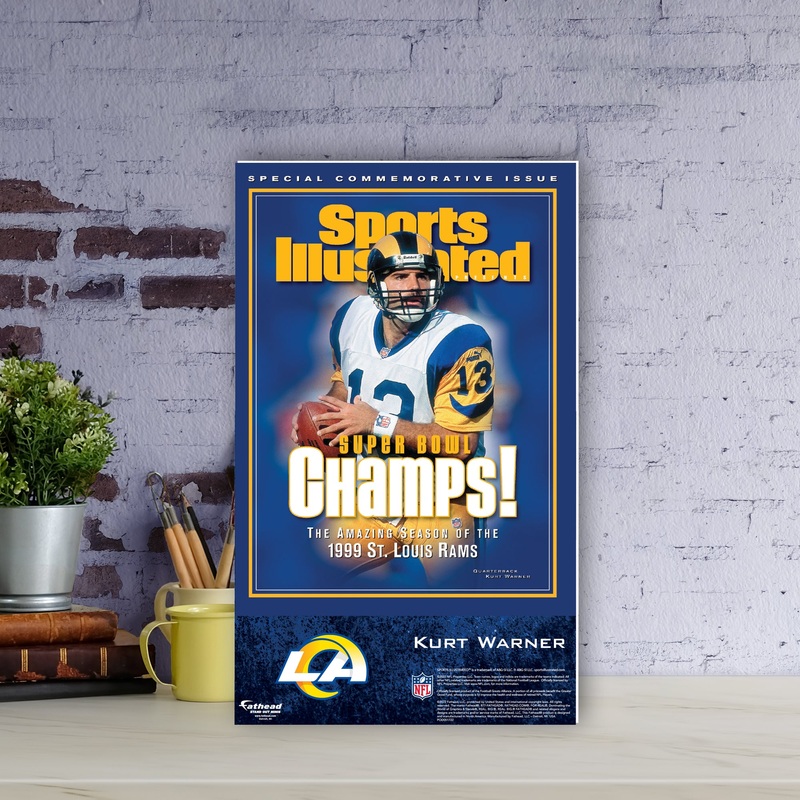 Kurt Warner – February 2000 Super Bowl XXXIV Commemorative Sports Illustrated Cover – Mini Stand Out – Official NFL – St. Louis Rams – Cardstock Cutout
