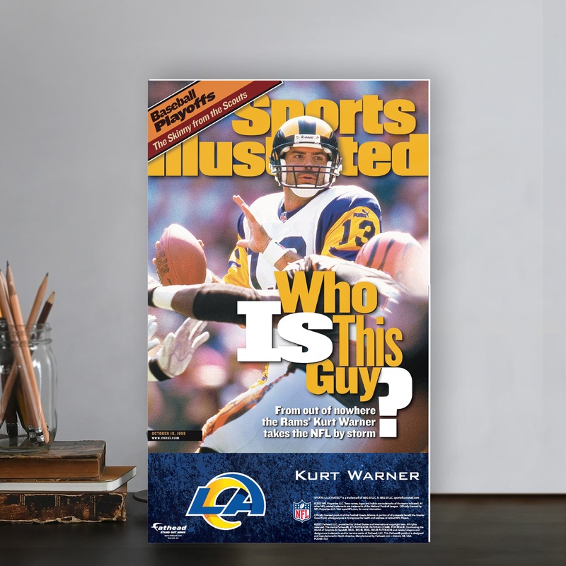 Kurt Warner – October 1999 Sports Illustrated Cover – Mini Stand Out – Official NFL – St. Louis Rams – Cardstock Cutout