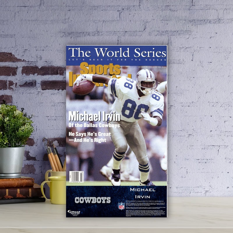 Michael Irvin – October 1993 Sports Illustrated Cover – Mini Stand Out – Official NFL – Dallas Cowboys – Cardstock Cutout