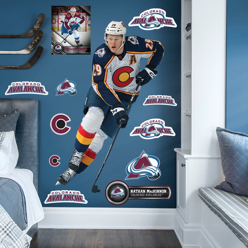 Nathan MacKinnon – RealBig Collection – Official NHL – Colorado Avalanche – Reusable Vinyl Wall Decals #3