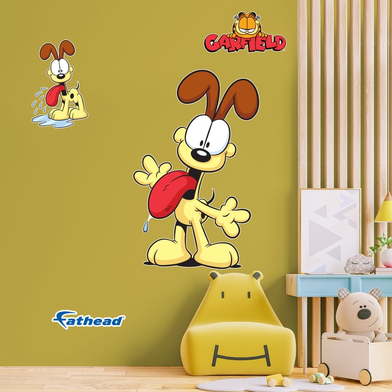 Odie – Garfield – RealBig Collection – Official Nickelodeon – Reusable Vinyl Wall Decals