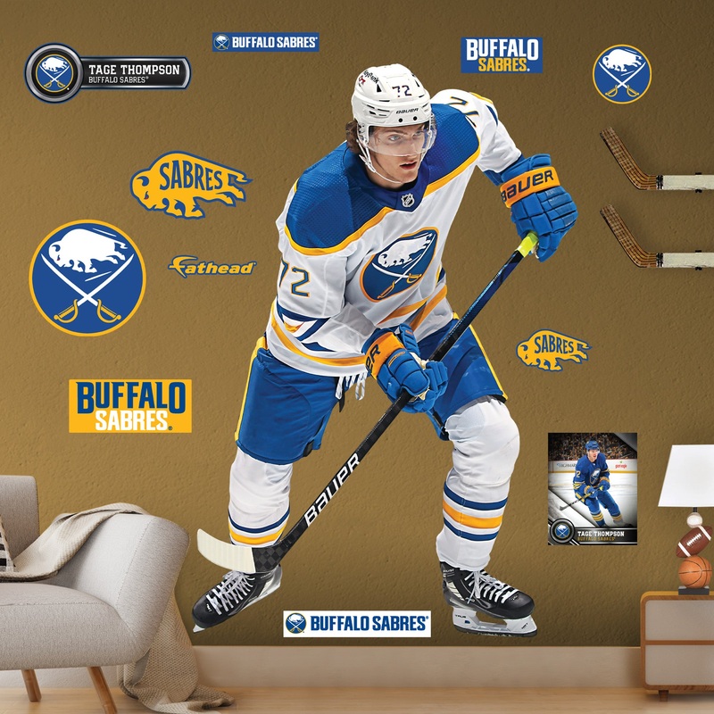 Tage Thompson – RealBig Collection – Official NHL – Buffalo Sabres – Reusable Vinyl Wall Decals