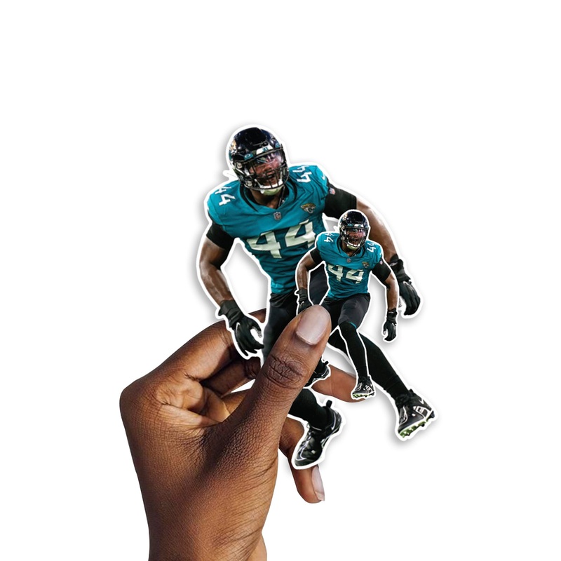 Travon Walker – 5 Minis (Mixed Sizes) – Official NFL – Jacksonville Jaguars – Reusable Vinyl Decals