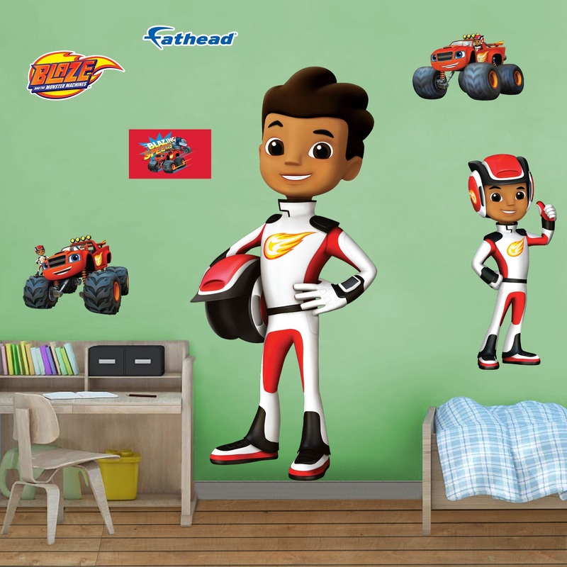 AJ – Blaze and the Monster Machines – RealBig Collection – Official Nickelodeon – Reusable Vinyl Wall Decals