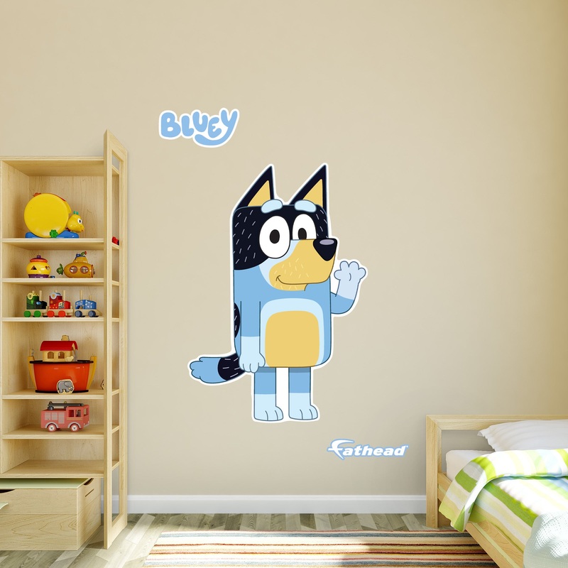 Bandit – Bluey – RealBig Collection – Official BBC – Reusable Vinyl Wall Decals