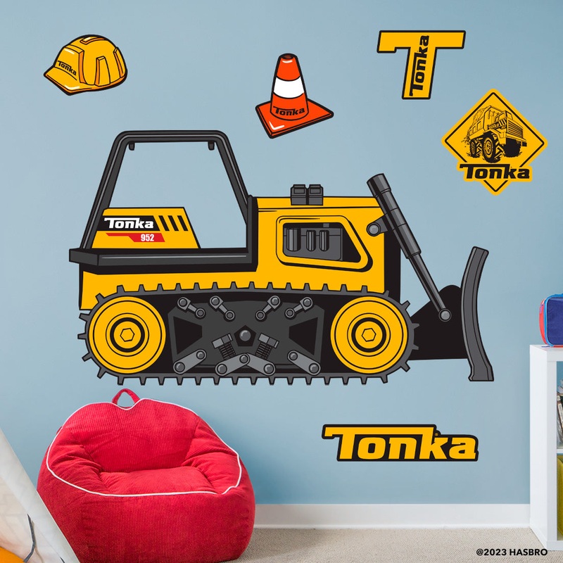 Bulldozer – RealBig Classic Collection – Official Hasbro – Reusable Vinyl Wall Decals