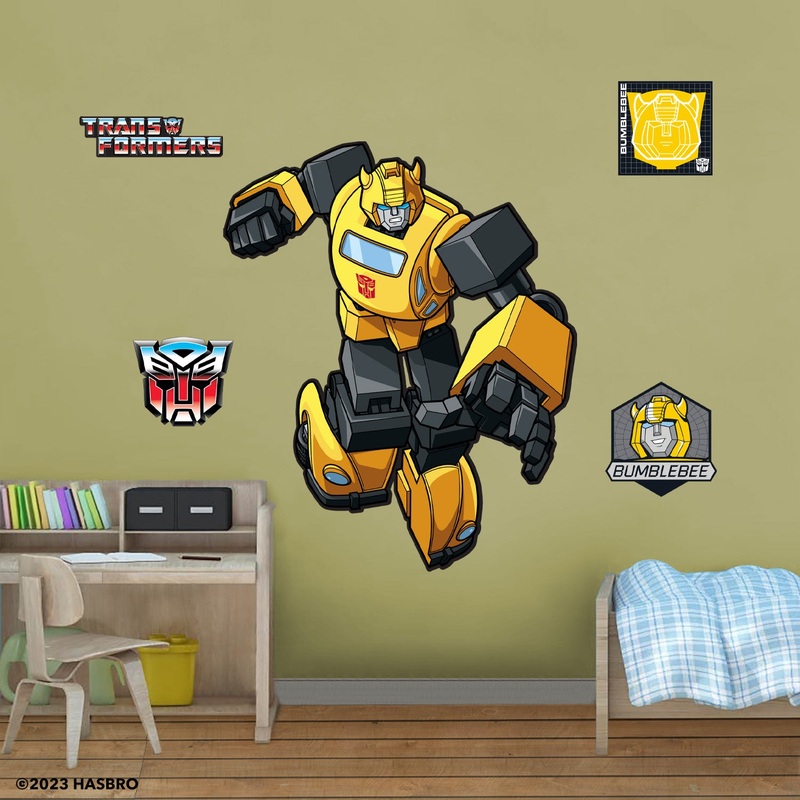 Bumblebee – Transformers Classic – RealBig Collection – Official Hasbro – Reusable Vinyl Wall Decals