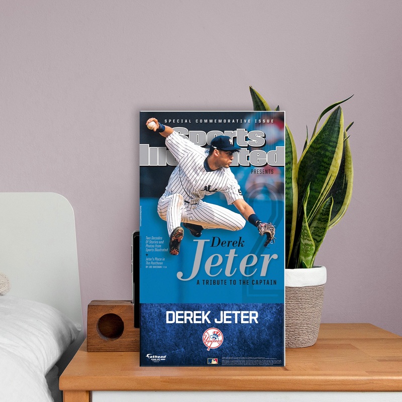 Derek Jeter – September 2014 Commemorative Sports Illustrated Cover – Mini Stand Out – Official MLB – New York Yankees – Cardstock Cutout