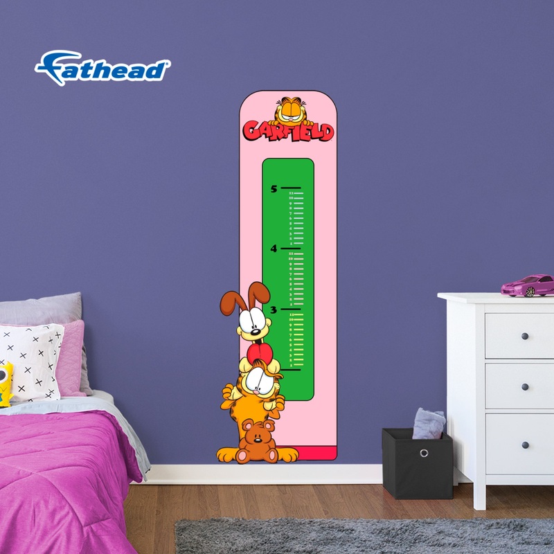 Garfield, Odie & Pooky – Growth Chart – Official Nickelodeon – Reusable Vinyl Wall Decal
