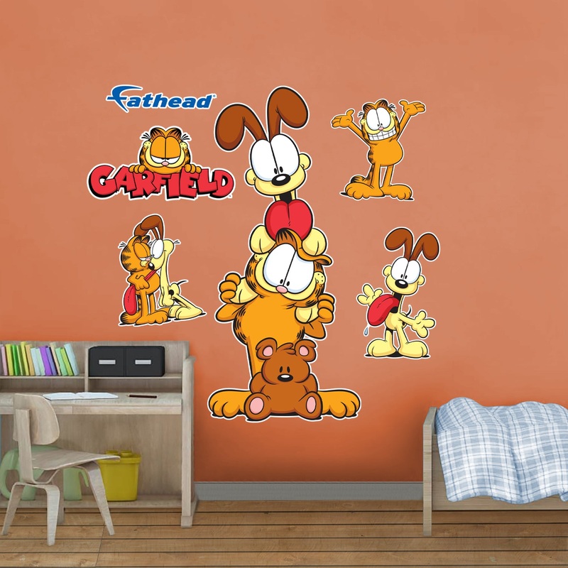 Garfield, Odie & Pooky – RealBig Collection – Official Nickelodeon – Reusable Vinyl Wall Decals