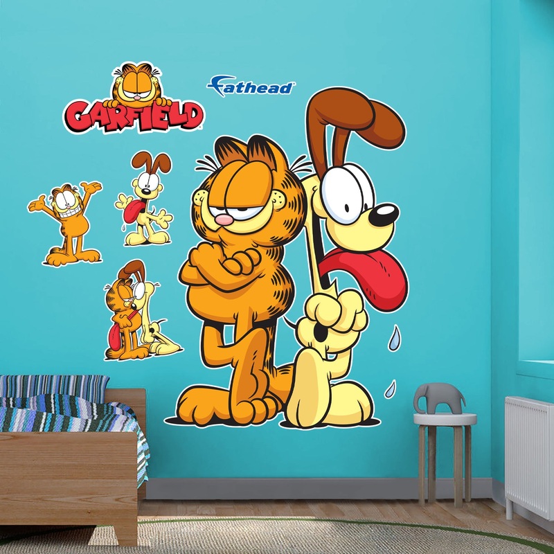Garfield & Odie – RealBig Collection – Official Nickelodeon – Reusable Vinyl Wall Decals