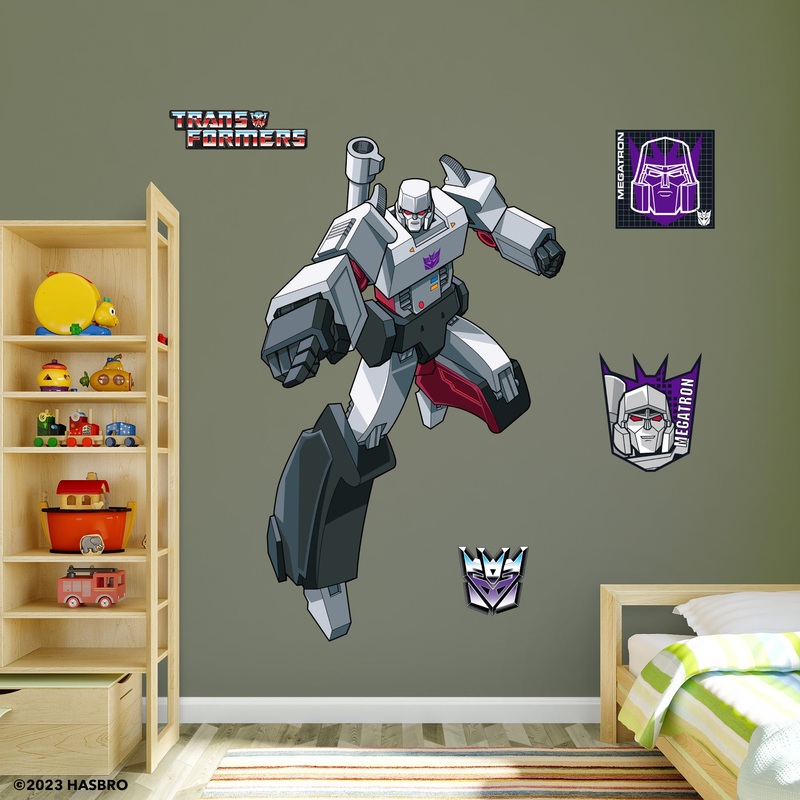 Megatron – Transformers Classic – RealBig Collection – Official Hasbro – Reusable Vinyl Wall Decals