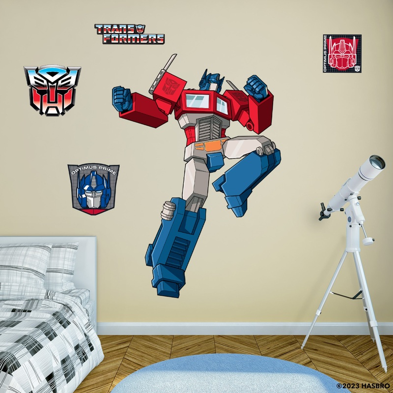 Optimus Prime – Transformers Classic – RealBig Collection – Official Hasbro – Reusable Vinyl Wall Decals