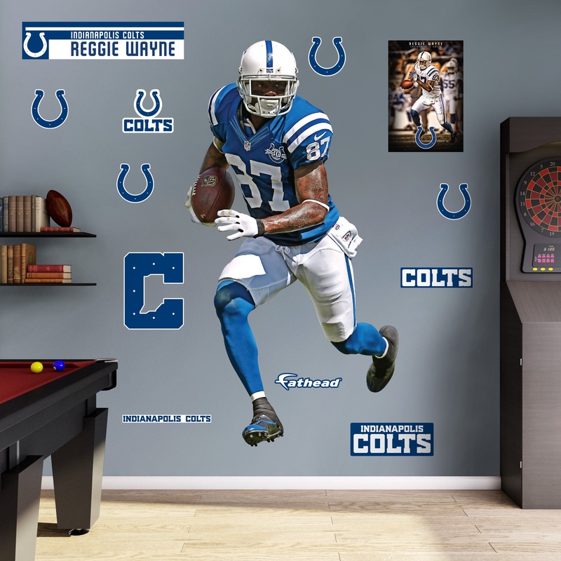 Reggie Wayne – RealBig Legend Collection – Official NFL – Indianapolis Colts – Reusable Vinyl Wall Decals