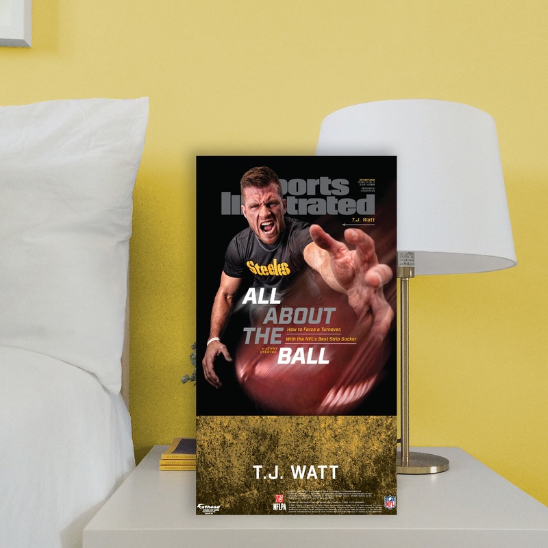 T.J. Watt – October 20202 Sports Illustrated Covers – Mini Stand Out – Official NFL – Pittsburgh Steelers – Cardstock Cutout