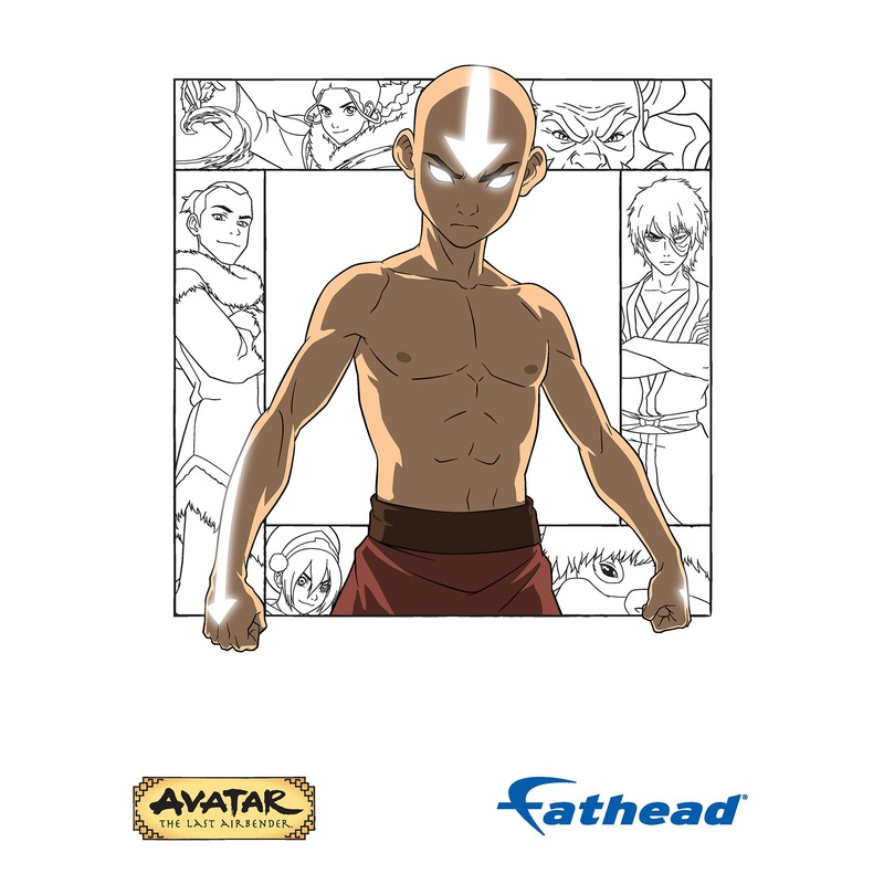 Aang Avatar State – Peel & Stick Poster – Official Nickelodeon – Avatar The Last Airbender – Reusable Vinyl Wall Decal