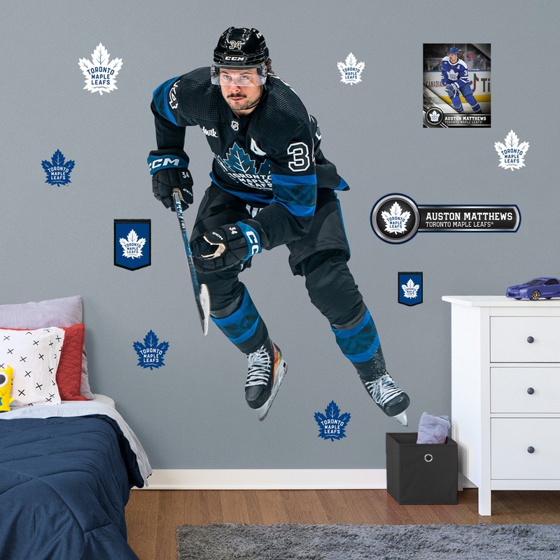 Auston Matthews – RealBig Collection – Official NHL – Toronto Maple Leafs – Reusable Vinyl Wall Decals #4