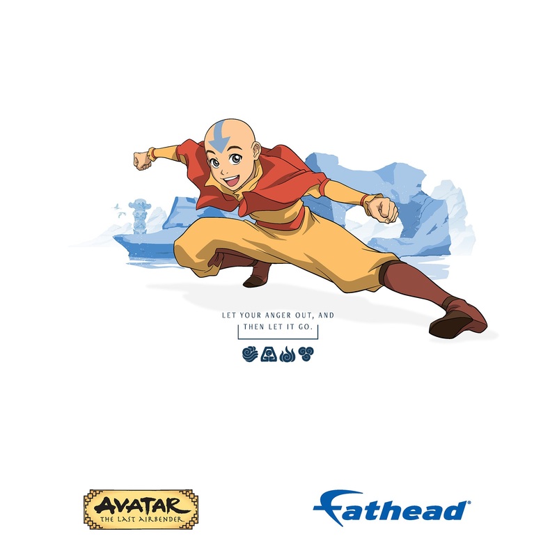 Avatar The Last Airbender – ‘Let Your Anger Out’ – Peel & Stick Poster – Official Nickelodeon – Reusable Vinyl Wall Decal