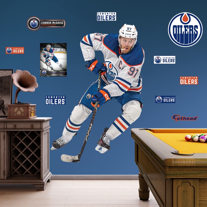 Connor McDavid – RealBig Collection – Official NHL – Edmonton Oilers – Reusable Vinyl Wall Decals #5