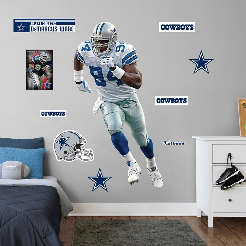 DeMarcus Ware – RealBig Legend Collection – Official NFL – Dallas Cowboys – Reusable Vinyl Wall Decals