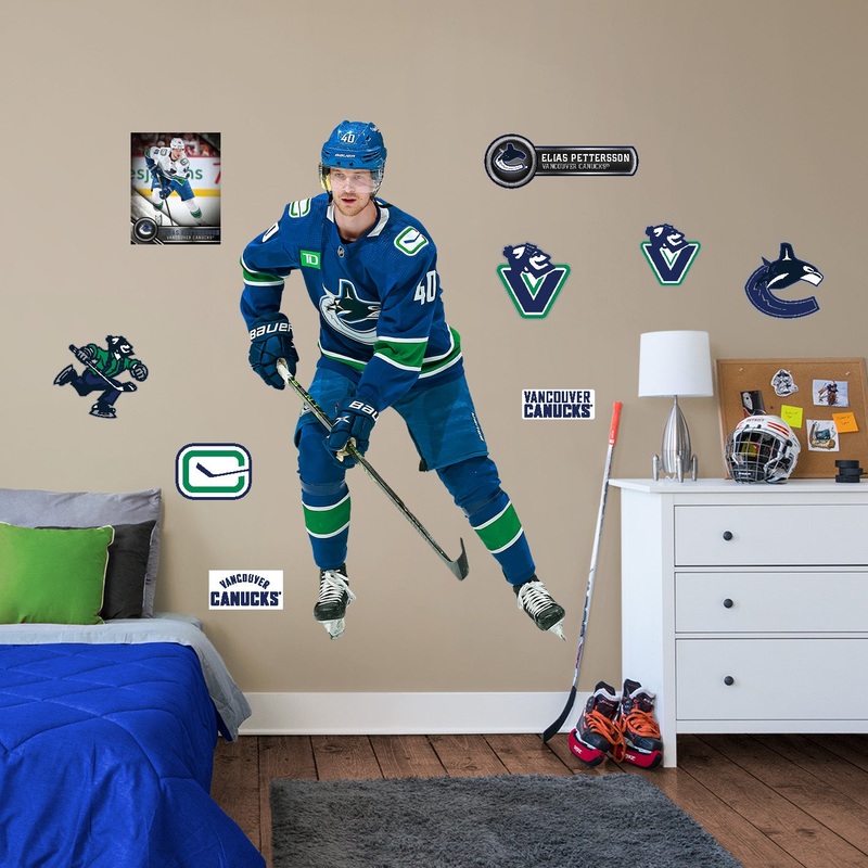 Elias Pettersson – RealBig Collection – Official NHL – Vancouver Canucks – Reusable Vinyl Wall Decals #3