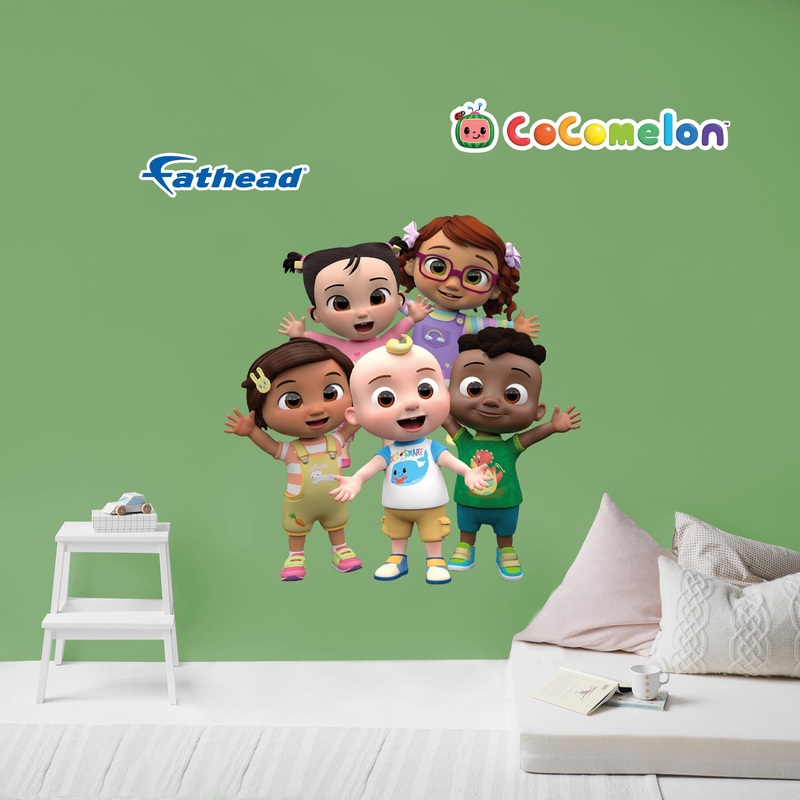 JJ & Friends – CoComelon – RealBig Collection – Official CoComelon – Reusable Vinyl Wall Decals