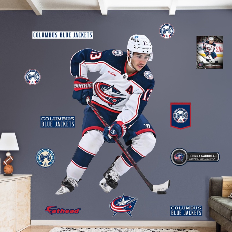 Johnny Gaudreau – RealBig Collection – Official NHL – Columbus Blue Jackets – Reusable Vinyl Wall Decals #2