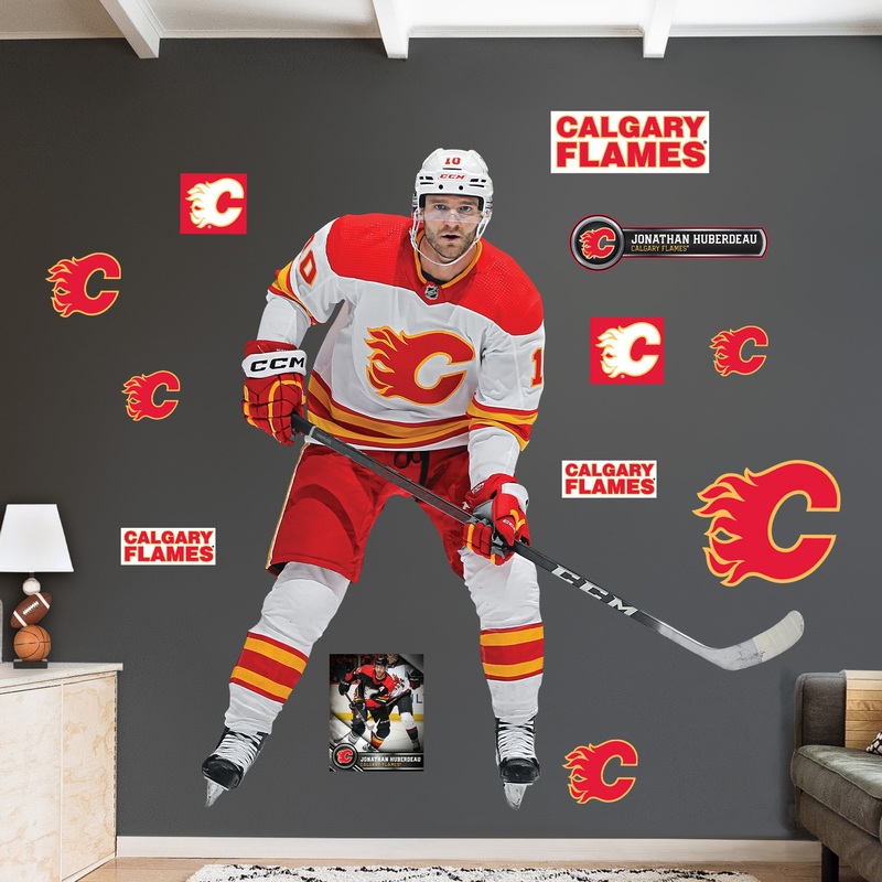 Jonathan Huberdeau – RealBig Collection – Official NHL – Calgary Flames – Reusable Vinyl Wall Decals