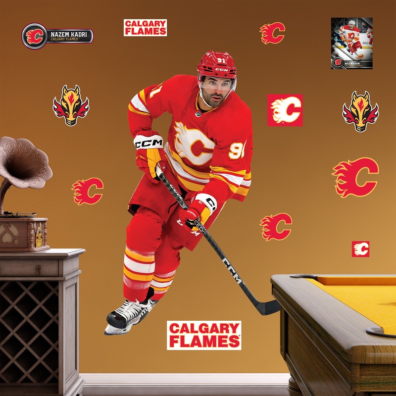Nazem Kadri – RealBig Collection – Official NHL – Calgary Flames – Reusable Vinyl Wall Decals