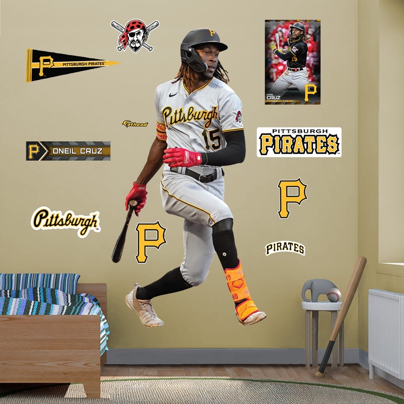 Oneil Cruz – RealBig Collection – Official MLB – Pittsburgh Pirates – Reusable Vinyl Wall Decals #2