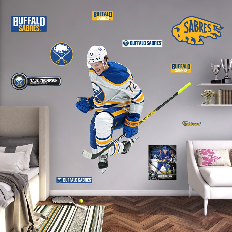 Tage Thompson Celebration – RealBig Collection – Official NHL – Buffalo Sabres – Reusable Vinyl Wall Decals