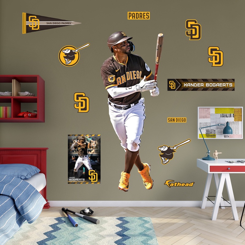 Xander Bogaerts – RealBig Collection – Official MLB – San Diego Padres – Reusable Vinyl Wall Decals