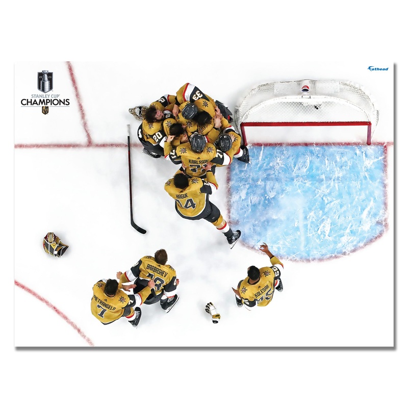 2023 Champions Celebration – Peel & Stick Poster – Official NHL – Vegas Golden Knights – Reusable Vinyl Wall Decal