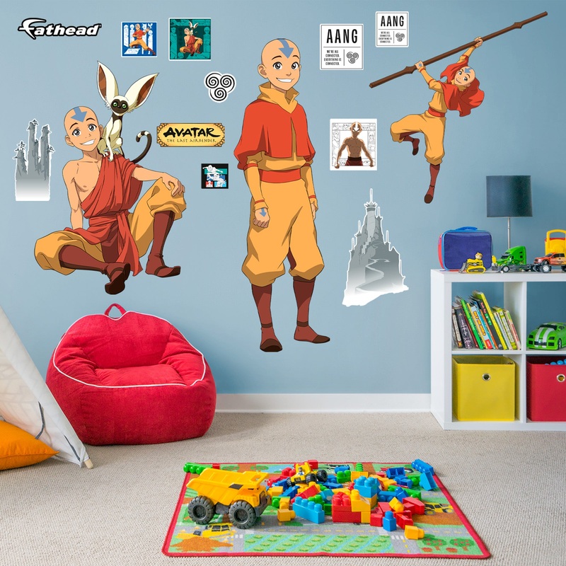 Aang – Avatar The Last Airbender – RealBig Collection – Official Nickelodeon – Reusable Vinyl Wall Decals