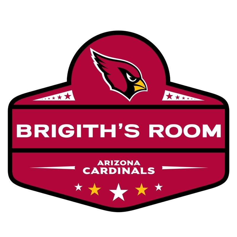 Arizona Cardinals – Badge – With Personalized Name – Official NFL – Reusable Vinyl Transfer Decal