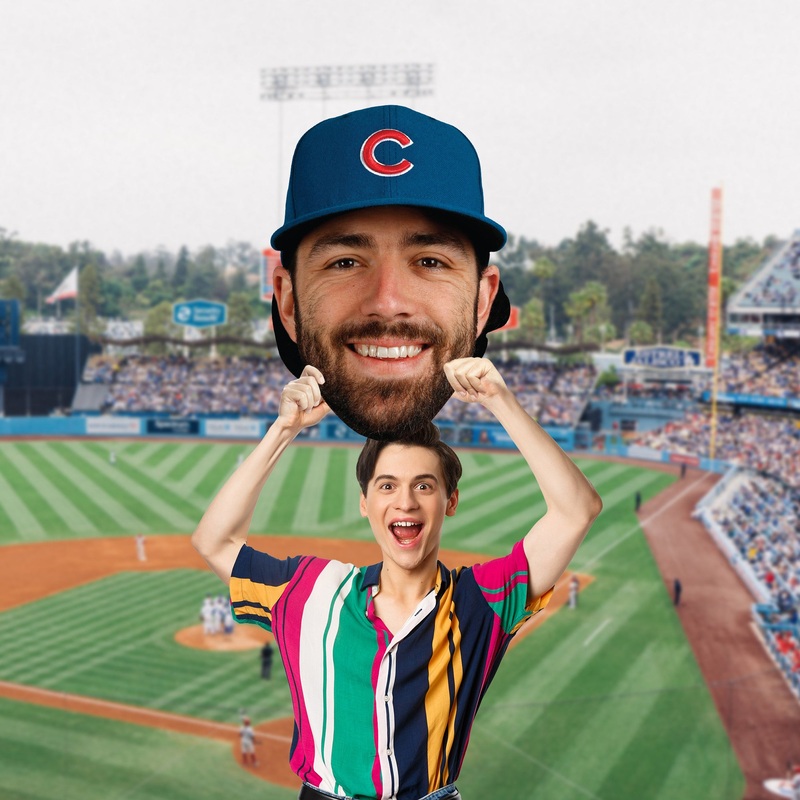 Dansby Swanson – Big Head – Official MLB – Chicago Cubs – Foam Core Cutout