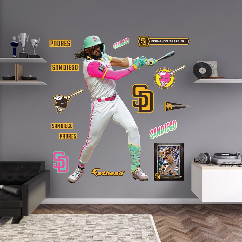 Fernando Tats Jr. – RealBig City Connect Collection – Official MLB – San Diego Padres – Reusable Vinyl Wall Decals